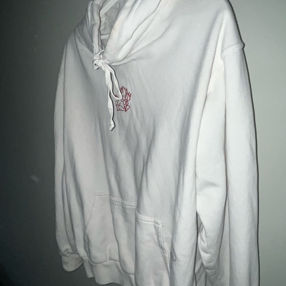 white brandy melville hoodie - Picture 4 of 5
